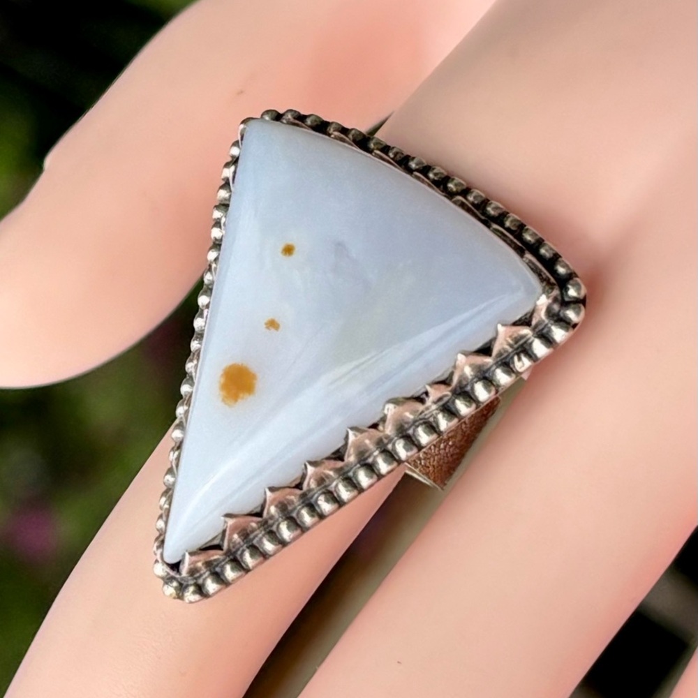 Polka Dot Jasper Statement Ring - image 4